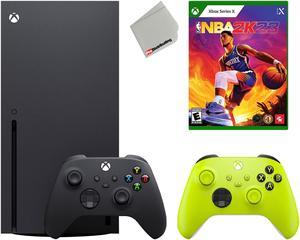 Microsoft Xbox Series X 1TB Console Bundle with NBA 2K23 and Extra Series X Controller Electric Volt
