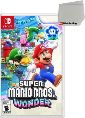 Super Mario Bros Wonder  Nintendo Switch with Screen Cleaning Cloth