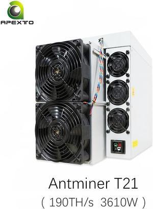 Bitmain Antminer T21 190THS 3610W Bitcoin Miner with Power Supply 3 Phase 380415V