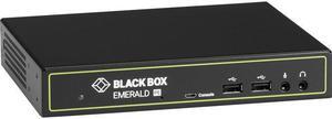 Black Box EMD2000PE-R-P KVM Extender Receiver with Virtual Machine Access - Single-Monitor, PoE, DVI-D, V-USB 2.0, Audio