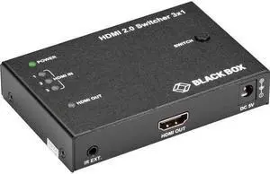 Black Box HDMI 2.0 4K Video Switch - 3x1