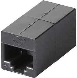 Black Box Cat.6 Coupler - Unhielded, Straight-Pin, Office Black, 10-Pack Black Box Cat.6 Coupler - Unhielded, Straight-Pin, Office Black, 10-Pack