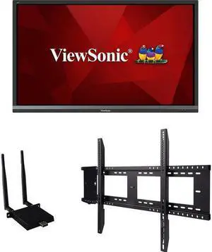 Viewsonic IFP6550-E1 - 65" ViewBoard 4K Ultra HD Interactive Flat Panel Bundle