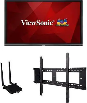 Viewsonic IFP7550-E1 - 75" ViewBoard 4K Ultra HD Interactive Flat Panel Bundle