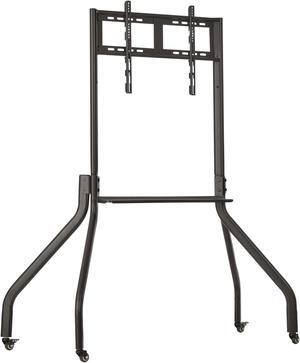 Tripp Lite Mobile Rolling TV Cart for Television Displays, Wide Legs for Extra Stability, Locking Casters, Height Adjustable, Durable Metal Frame, 5-Year Warranty (DMCWL Series)