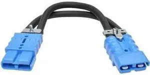 Tripp Lite Power Extension Cable - DC Jack (M) to DC Jack (F) - 48 V - 175 A - 1 ft - Black, Blue