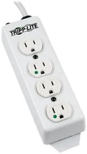 Tripp Lite Safe-IT Hospital-Grade Power Strip, 4 Hospital-Grade Green-Dot Outlets, UL 1363 Compliant, 15 Foot / 4.57M Cord, Life Limited Manufacturer's Warranty (PS-415-HG)