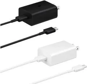 Original Samsung Official 15W PD Power Adapter with Dual Type-C Cable (EP-T1510)