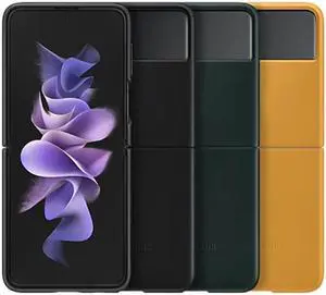Original Samsung Official Galaxy Z Flip3 5G Leather Cover Case (EF-VF711)