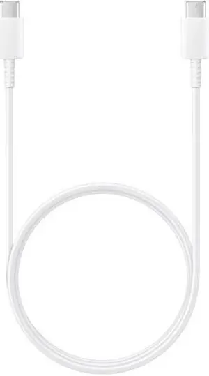 Original Samsung Official EP-DA705 3A Dual Type C Cable - 1m for S23 Series - White