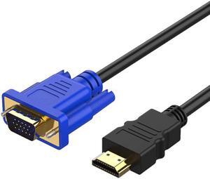 DIXSG HDMI to VGA 6FT, iXever Gold-Plated HDMI to VGA Cable Male to Male 1080P Compatible for Computer, Desktop, Laptop, PC, Monitor, Projector, HDTV and More