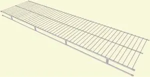 ClosetMaid 1361 Shelf and Rod Wire Shelf, 6-Feet X 12-Inch, White