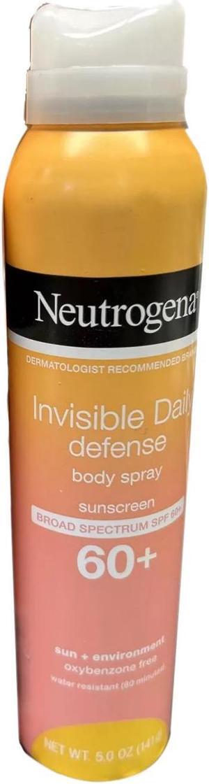 Neutrogena Corporation Invisible Daily Defense Sunscreen Spray SPF 60+ 5oz