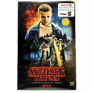 Sony Pictures Home Entertainment Stranger Things Season 1 Target Exclusive Collectors Edition Blu-Ray DVD Set with Retro VHS-Style Packaging and Bonus Poster