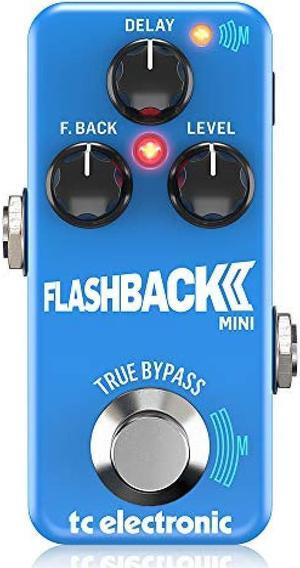 tc electronic Digital Delay Pedal TonePrint Compatible Studio Grade Algorithm MASH Footswitch Crystal Delay True Bypass Buffer Built-in FLASHBACK 2 MINI DELAY