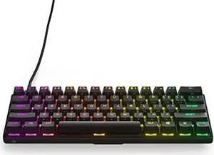 Steelseries Gaming Keyboard Mini Size Apex 9 Mini US Wired English Layout OptiPoint Optical Switch Equipped Actuation Point Variable Heavy Duty 64837 Steelseries Gaming Keyboard Mini Size Apex 9 Mini US Wired English Layout OptiPoint Optical Switch Equipped Actuation Point Variable Heavy Duty 64837