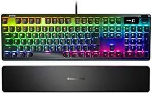 SteelSeries Gaming Keyboard Apex 7 Red Switch JP Red Axis Illuminations Organic EL Display Japanese Arrangement 64639