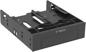 ineo tool-less 2 x 2.5" SSD/HDD and 1 x 3.5 inch HDD to 5.25 bay adapter/converter/mounting bracket [3544]