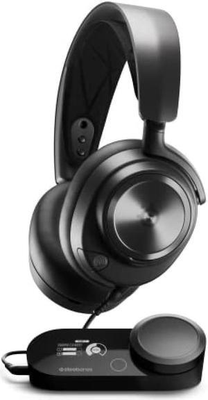 Steelseries Gaming Headphones Arctis Nova Pro Wired Sealed High Resolution PC PS5 PS4 Switch Compatible with DAC Hi-Fi Sound 61527 Black
