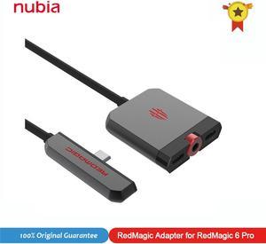 Nubia RedMagic Adapter for Red Magic 7 / 7S Pro / 8 Pro Docking Station PD Fast Charge RedMagic Gaming Dock Adapt to Type-C Port Phone