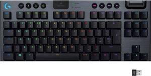 Logitech G915 TKL Tenkeyless Lightspeed Wireless RGB Mechanical Gaming Keyboard, Low Profile Switch Options, LIGHTSYNC RGB, Advanced Wireless and Bluetooth Support