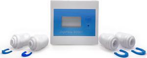 IDENTER Filter Monitor Flowmeter Digital LCD Display Water Liquid Control Flow Sensor 3/8" NPT Liter/Gallon Counting Down