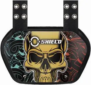 O Shield POWER SKULL Football Back Plate, Lower Back Pads for Football Players, Rear Protector, Youth Fit