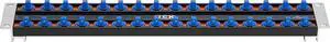 JCK Professional Quality Aluminum Double-Rail Socket Organizer (Line-strip Series) with 360 Degree rotary studs Black & Orange & Blue for Metric/Imperial 1/4" Sockets Storage
