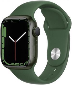 Refurbished Apple Watch Series 7 45mm GPS  Cellular 32GB  Aluminum Green  Clover Sport Band