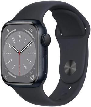 Apple Watch Series 8 41mm (GPS) 32GB - Aluminum Midnight + Midnight Sport Band S/M