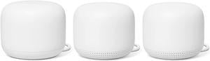 Google Nest Wi-Fi Router 3 Pack GA-00823 w/ 2 Access Points - Snow