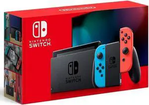 Nintendo Switch Console (Hadskabaa) Joy-Con 32GB - Neon Red/Neon Blue