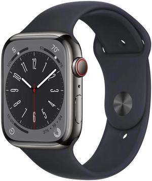 Refurbished Apple Watch Series 8 41mm GPS  Cellular 32GB  Graphite Stainless Steel  Midnight Sport Band