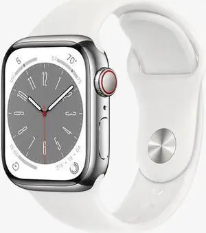 Apple Watch Series 5 40mm 32GB | Stainless Steel + White Band - GPS + Cellular