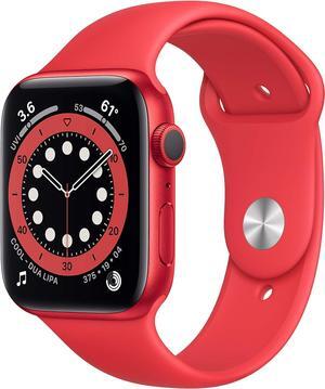 Apple Watch Series 6 (GPS Only) 44mm 32GB - Aluminum Red + Red Sport Band