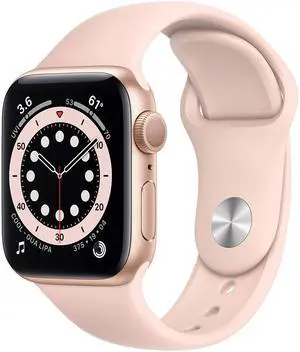 Apple Watch Series 6 (GPS Only) 44mm 32GB - Aluminum Gold + Pink Sand Band