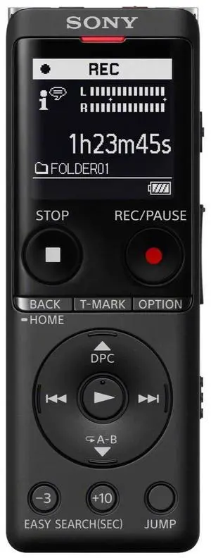 ICD-UX570 Digital Voice Recorder, ICDUX570BLK, usb