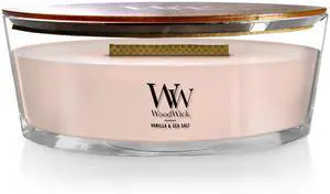 WoodWick Ellipse Scented Candle Vanilla & Sea Salt Scent Perfect Gift 16oz
