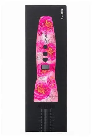 CALISTA Perfecter Pro Heated Round Brush | Curl, Volumize, and Style with No Heat Damage for Healthier Hair | 4 Sizes for Most Hair Types | Dual Voltage & Adjustable Temp (Floral, 0.5)