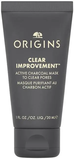 Origins Clear Improvement Active Charcoal Mask to Clear Pores | Purifies & Reduces Excess Oil | With Bamboo Charcoal  1oz