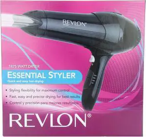 Revlon 1875W Lightweight Hair Dryer | For Easy Smooth Styling (Black)