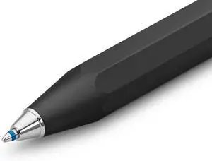 Kaweco AL SPORT Ball Pen Black Retractable Ballpoint Pen in Classic Design with a Standard D1 Refill Aluminium Ball Pen 13cm