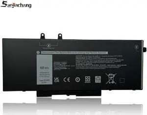 3HWPP 15.2V 68Wh 4-Cell Li Polymer battery For DELL Latitude 5401, 5410,5411,5501,5510,5511,DELL Precision 3541, DELL Precision 3551,DELL Inspiron 7506 2-in-1 Black Edition, Inspiron 7706 2-in-1
