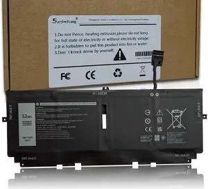 722KK 52Wh Laptop Battery Compatible with Dell XPS 13 9300 2020,9310 2020,9380 2020, P117G P117G002 P117G001 Series 0WN0N0 WN0N0 02XXFW 2XXFW FP86V 7.6V 52Wh 6800mAh