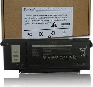 9JM71 Laptop Battery for Dell Latitude 13 5320 7320 14 7420 7520 P134G001 P135G001 P138G001 Series 7FMXV 9JM7I 0TN2GY TN2GY 4M1JN 1PP63 HDGJ8 MHR4G 727CG 0727CG 11.4V 42Wh