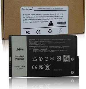 J7HTX 7XNTR Laptop Battery Replacement for Latitude 7202 7212 7220 Rugged Extreme Tablet Series 02JT7D 2JT7D FH8RW J82G5 VW5Y4 451-BBOR 451-BCCO 451-BCDH 7.6V 34Wh 4342mAh