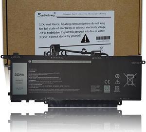 NF2MW Laptop Battery Replace for Dell Latitude 7400 2in1 Latitude 14 9410 2in1 Series Notebook 7146W 085XM8 08W3YY 0C76H7 C76H7 G8F6M 0G8F6M 02K0CK DJ5GG P110G P110G001 76V 52Wh 6500mAh