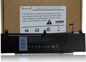 TDW5P Laptop Battery for Dell Alienware 13 R3 ALW13C Series ALW13C-D1738 D2718 D2728 D2738 D2838 D2508 D2503S D2506S D2715S V9XD7 0V9XD7 0JFWX7 4RRR3 04RRR3 15.2V 76Wh