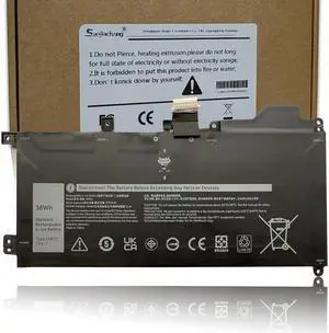 1FKCC Laptop Battery Replacement for Dell Latitude 7200 7210 2-in-1 Series Notebook T04J T04J001 T04J002 T5H6P 09NTKM 9NTKM 0D9J00 D9J00 0KWWW4 KWWW4 7.6V 38Wh 4750mAh
