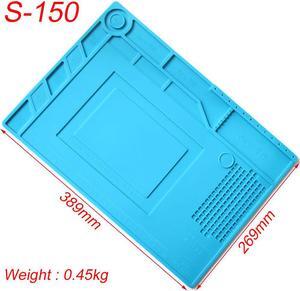 S-150  Mobile Phone Repair Heat Insulation Work Pad BGA Soldering Station Repair High Temperature Insulation Pad Silicone Pad
